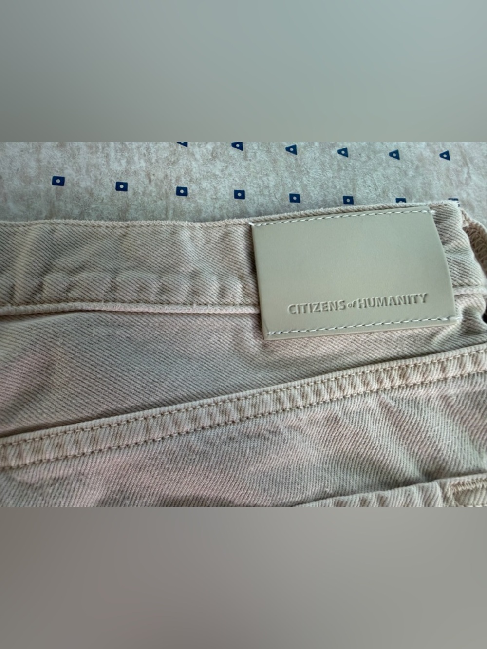 Citizens of Humanity Faye Vintage Straight Jeans Almond Ecru Size 30 - Picture 9 of 15